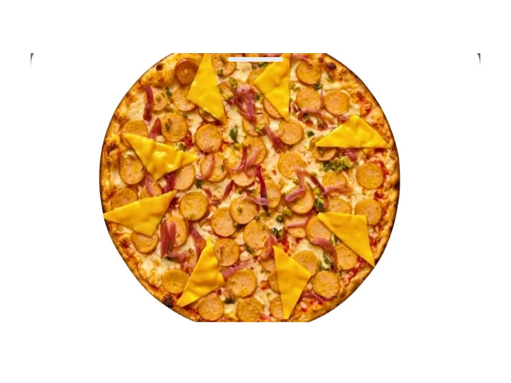 Cheddar Dolgulu İsli Sosisli Pizza (30 cm.)